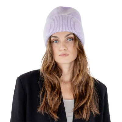 Czapki - Gårda Angora Beanie (lawenda)
