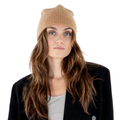 Czapki - Gårda Cashmere Beanie (wielbłąd)