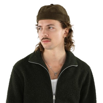 Czapka - Gårda Lymington Corduroy Docker Beanie (zielony)