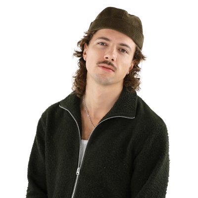 Czapka - Gårda Lymington Corduroy Docker Beanie (zielony)