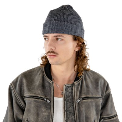 Czapka - Gårda Loxley Knitted Docker Beanie (ciemnoszary)