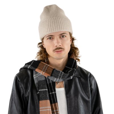 Czapki - Gårda Selfoss Wool Beanie (krem)
