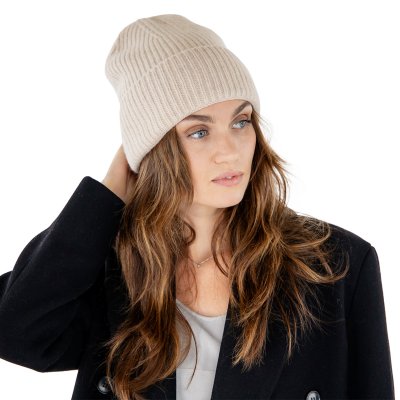 Czapki - Gårda Selfoss Wool Beanie (krem)