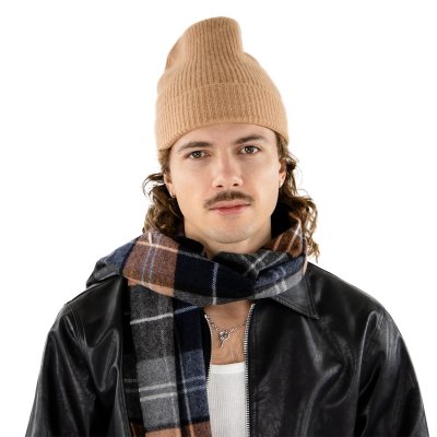 Czapki - Gårda Cashmere Beanie (wielbłąd)