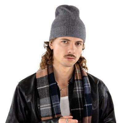 Czapki - Gårda Cashmere Beanie (szary)