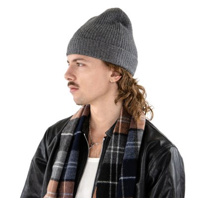 Czapki - Gårda Cashmere Beanie (szary)