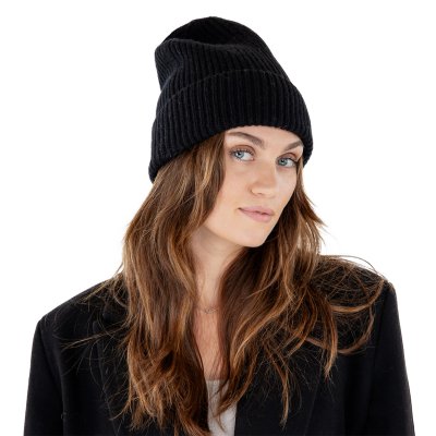 Czapki - Gårda Selfoss Wool Beanie (czarny)