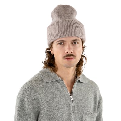 Czapki - Gårda Angora Beanie (greige)