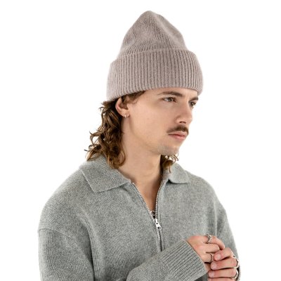 Czapki - Gårda Angora Beanie (greige)