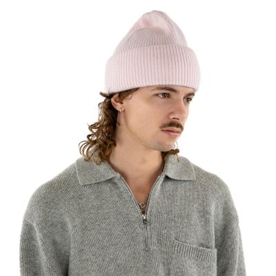 Czapki - Gårda Angora Beanie (różowy)