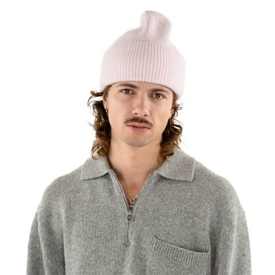 Czapki - Gårda Angora Beanie (różowy)