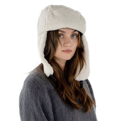 Trapper hat - Gårda Levanger Trapper Hat (białawy)