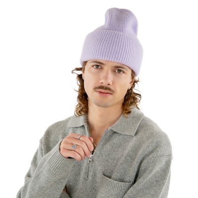 Czapki - Gårda Angora Beanie (lawenda)