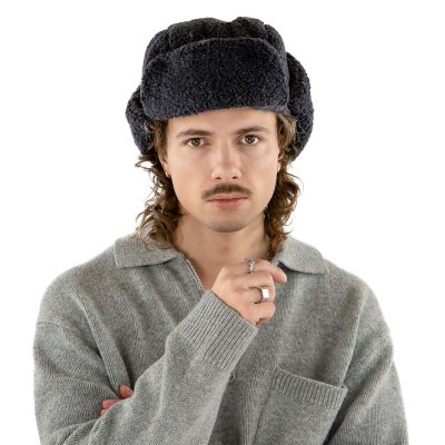 Trapper hat - Gårda Levanger Trapper Hat (czarny)