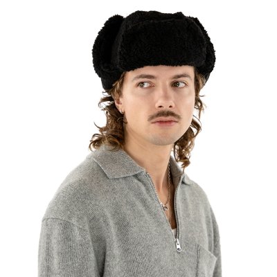 Trapper hat - Gårda Lycksele Trapper hat (czarny)
