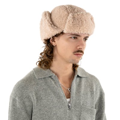 Trapper hat - Gårda Levanger Trapper Hat (beżowy)