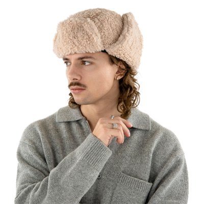 Trapper hat - Gårda Levanger Trapper Hat (beżowy)