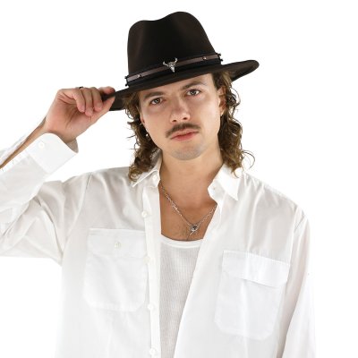 Kapelusze - Gårda Santaquin Crushable Wool felt Western hat (brązowy)