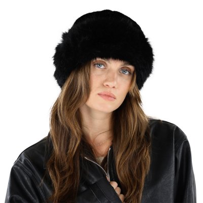Futrzana czapka - Gårda Deva Faux Fur Hat (czarny)