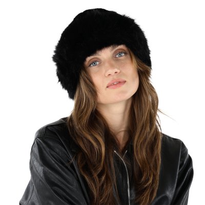 Futrzana czapka - Gårda Deva Faux Fur Hat (czarny)