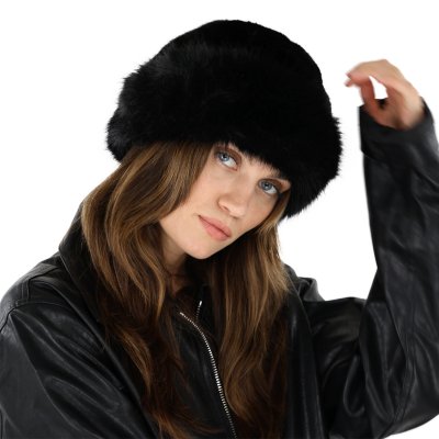 Futrzana czapka - Gårda Deva Faux Fur Hat (czarny)