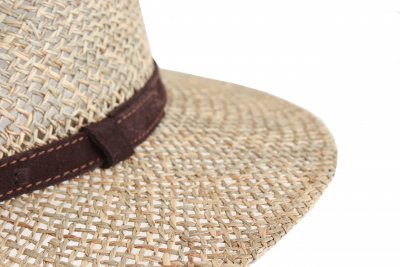 Kapelusze - Gårda Arese Seagrass Fedora (naturalny)