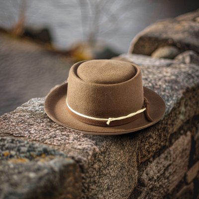 Kapelusze - Gårda Corby Pork Pie (jasnobrązowy)
