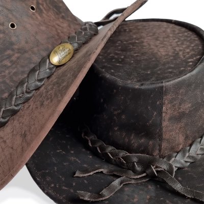 Kapelusze - Jacaru Kangaroo SE Stonewash Rust (czerwony/brązowy)