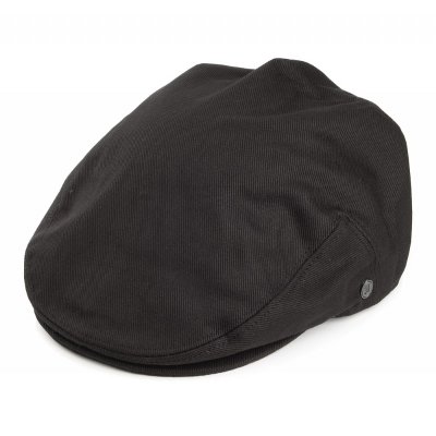 Kaszkiet - Jaxon Hats Cotton Flat Cap (czarny)