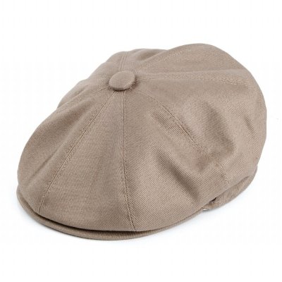 Kaszkiet - Jaxon Hats Cotton Newsboy Cap (beige)