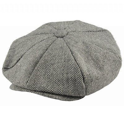 Kaszkiet - Jaxon Hats Herringbone Big Apple Cap (szary)