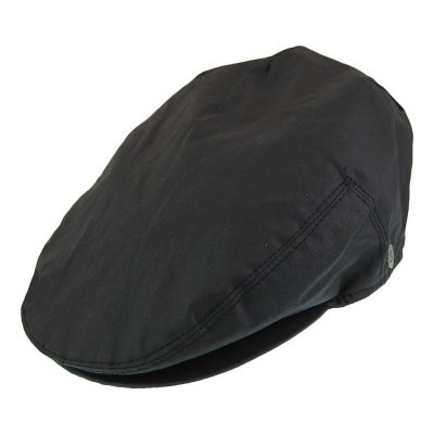 Kaszkiet - Jaxon Hats Oil Cloth Flat Cap (czarny)