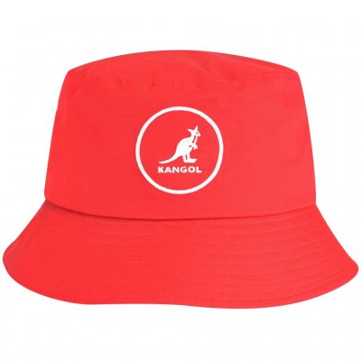 Kapelusze - Kangol Cotton Bucket (czerwony)