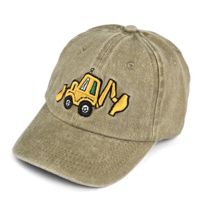 Czapki z daszkiem dla dzieci - Gårda Bulldozer Cap (khaki)