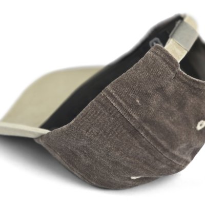 Czapki z daszkiem dla dzieci - Gårda Happy Cap (brązowy/beżowy)