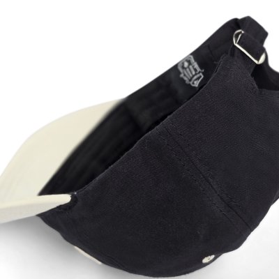 Czapki z daszkiem dla dzieci - Gårda New York Baseball Cap (czarny/kremowy)