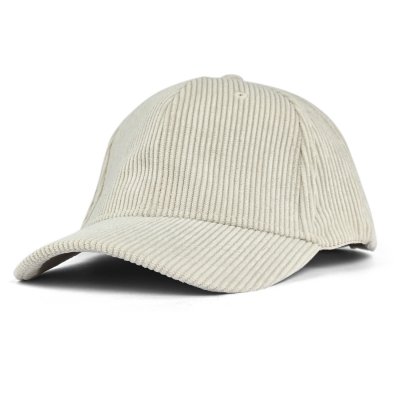Czapki z daszkiem dla dzieci - Gårda Tenby Corduroy Cap (krem)