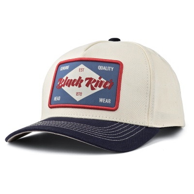 Czapka z daszkiem - Black River Atlanta Cotton Snapback (białawy/granatowy)