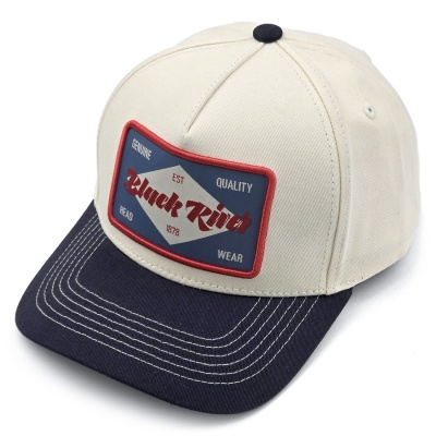 Czapka z daszkiem - Black River Atlanta Cotton Snapback (białawy/granatowy)