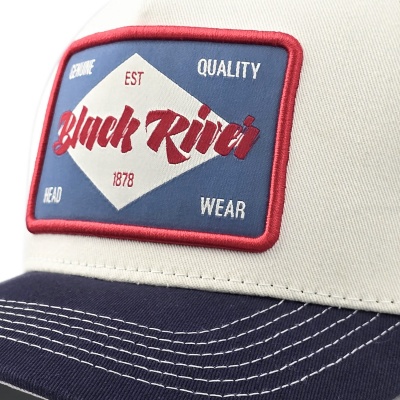 Czapka z daszkiem - Black River Atlanta Cotton Snapback (białawy/granatowy)