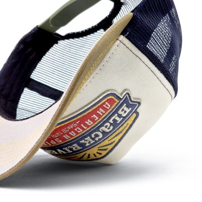 Czapka z daszkiem - Black River Beacon Trucker (ecru/niebieski/zielony)