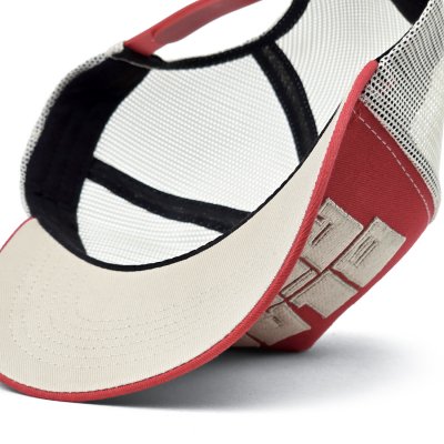 Czapka z daszkiem - Black River Bold Logo Trucker (czerwony/kremowy)