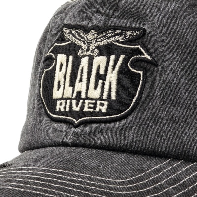 Czapka z daszkiem - Black River Eagle Washed Trucker (czarny/kremowy)