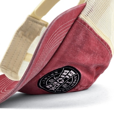 Czapka z daszkiem - Black River Knoxville Washed Trucker (czerwony/kremowy)