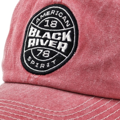 Czapka z daszkiem - Black River Knoxville Washed Trucker (czerwony/kremowy)