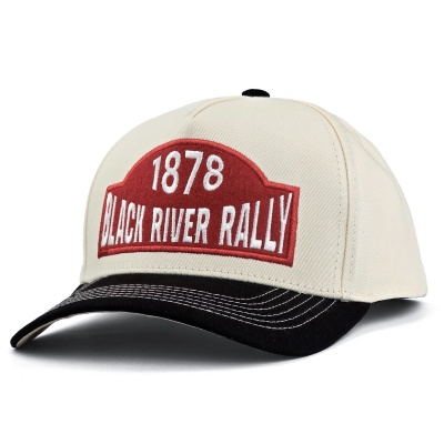 Czapka z daszkiem - Black River Louisville Cotton Snapback (ecru/czarny)