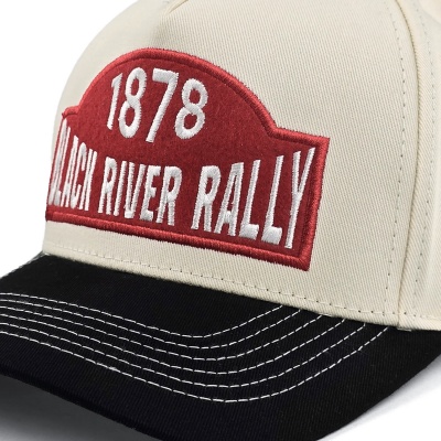 Czapka z daszkiem - Black River Louisville Cotton Snapback (ecru/czarny)