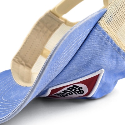 Czapka z daszkiem - Black River Memphis Washed Trucker (jasnoniebieski/krem)