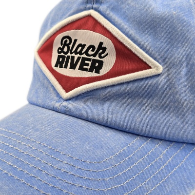 Czapka z daszkiem - Black River Memphis Washed Trucker (jasnoniebieski/krem)