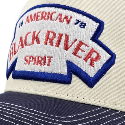 Czapka z daszkiem - Black River Nashville Cotton Snapback (białawy/granatowy)